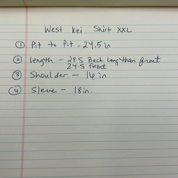 West Kei Allan Surplice Rolltab High Low Top XXL. Yellow and White. - Picture 10 of 10